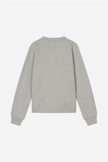 Mads Nørgaard Organic Sweatshirt Talinka - Ljusgrå Melange